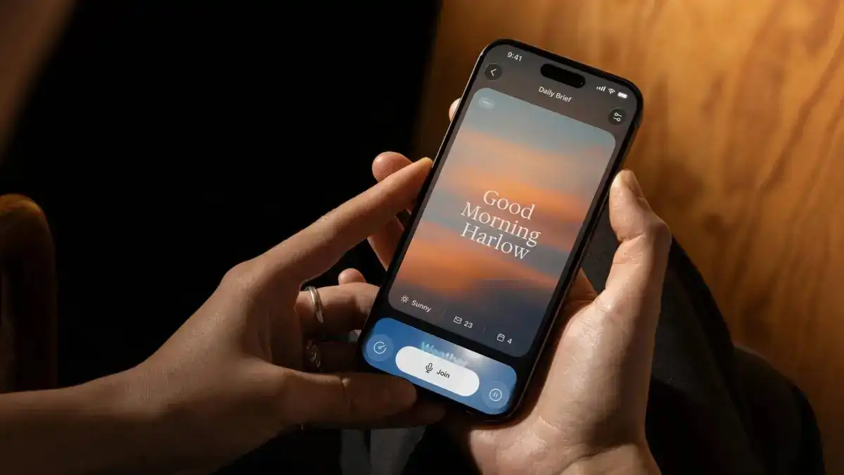 HUXE. La app utiliza inteligencia artificial para convertir información diaria en audios personalizados con formato de podcast.