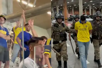 Escándalo en Brasil: detuvieron a un hincha de Boca por gestos racistas en el partido ante Cruzeiro