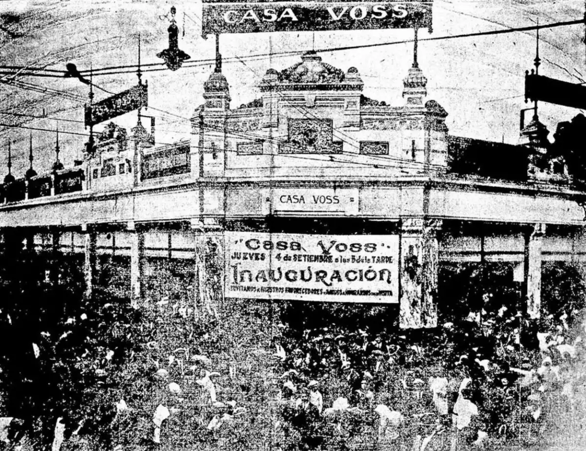 Recuerdos fotográficos: 1924. Casa Voss, al estilo de las tiendas de París o de Buenos Aires