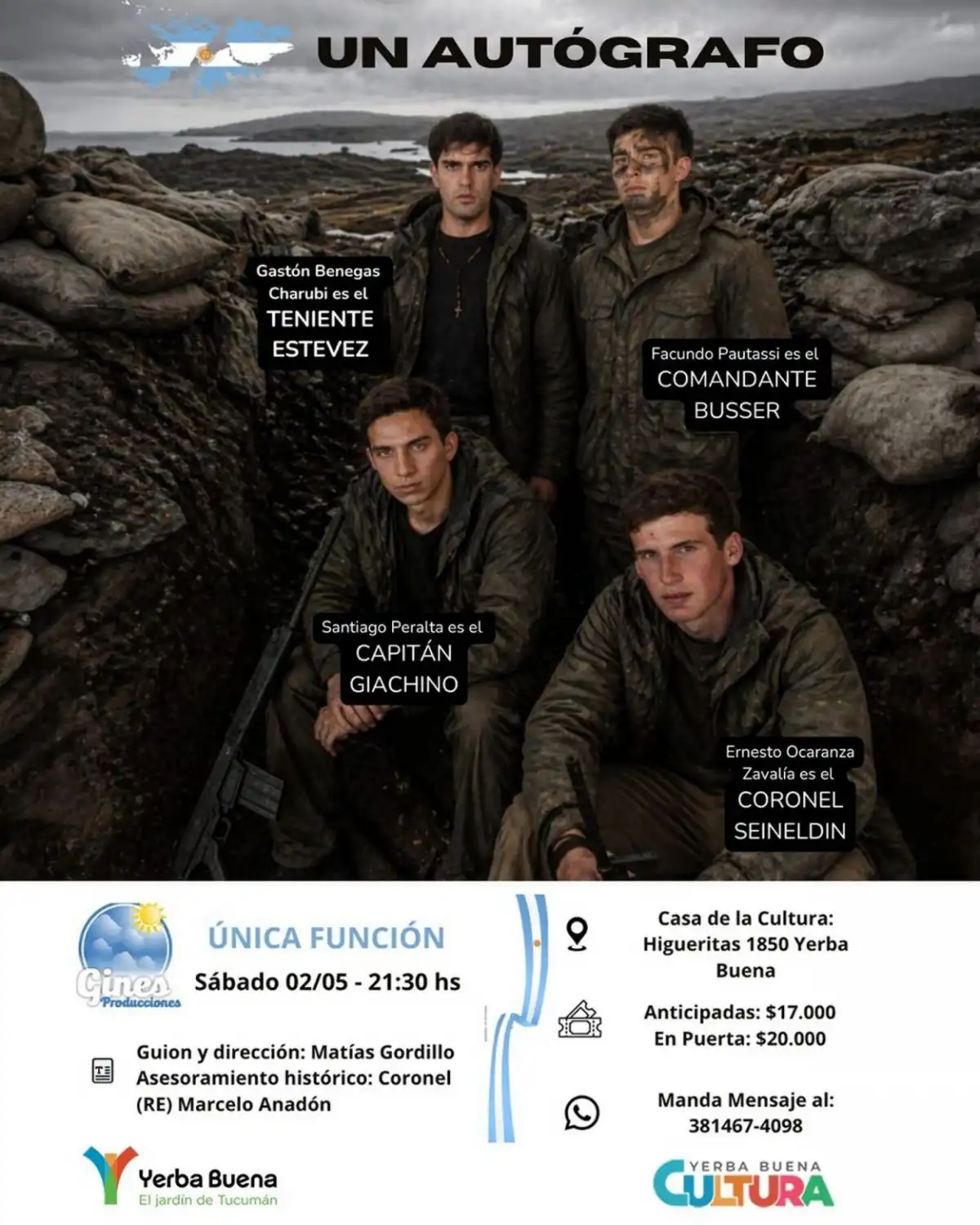 HECHOS REALES. “Un autógrafo” evoca la gesta de Malvinas.