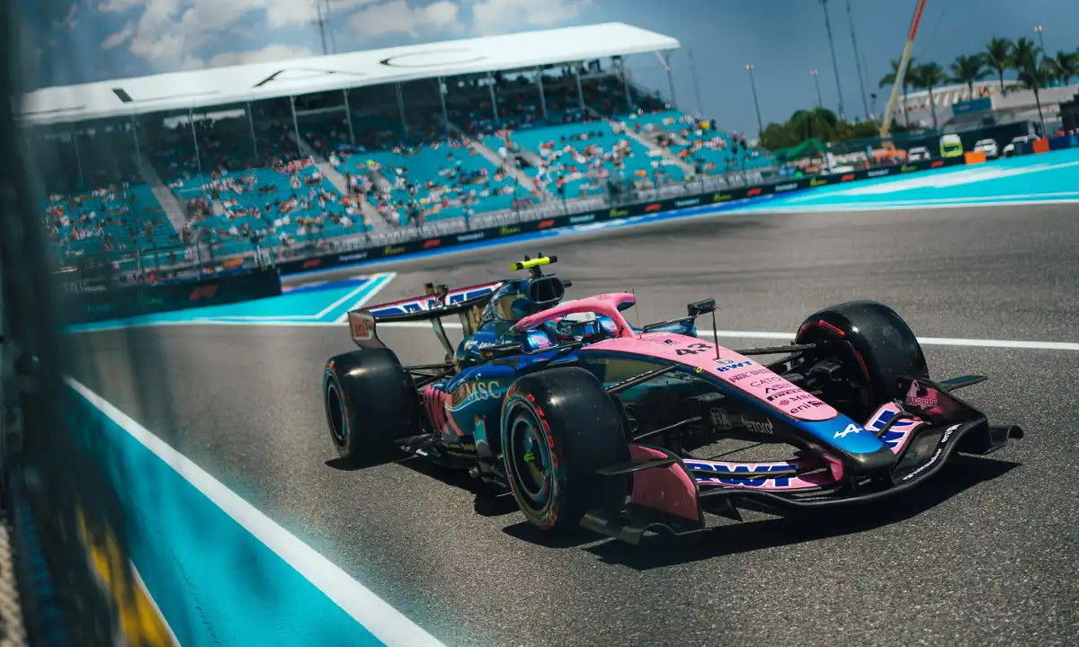 Franco Colapinto en la primera jornada del GP de Miami. 