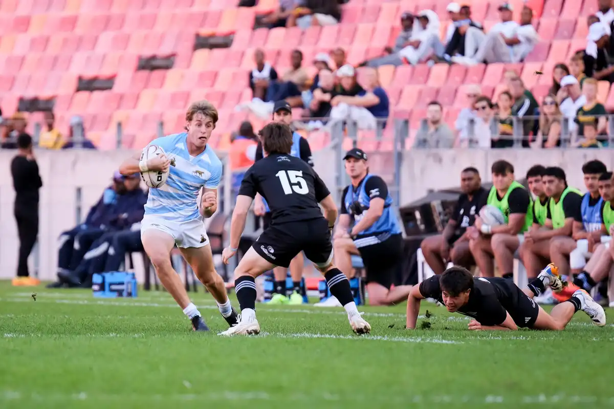 Luciano Avaca, wing de Dogos y formado en Tala, fue el autor de uno de los tries en el triunfo contra los Baby Blacks.