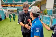 Del Potro sorprendió a Colapinto en pleno paddock y se sumó a la “invasión argentina” en Miami