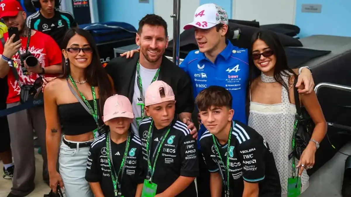 Lionel Messi asistió al GP de Miami.