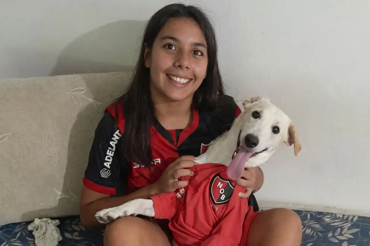 Es de Newells: el tierno secreto detrás del perro que gambeteó a todos en el Gigante de Arroyito