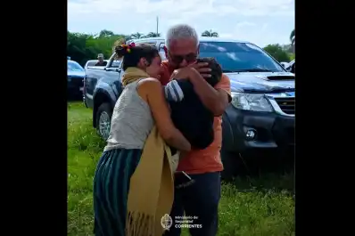 Corrientes: así fue el feliz reencuentro del niño desaparecido con su mamá
