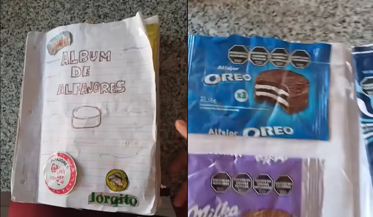 Un joven armó su propio álbum del Mundial y se volvió viral. 