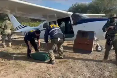 Santa Fe: con información de la DEA, interceptaron un avión con 400 kilos de cocaína