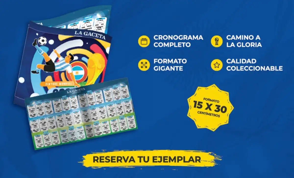 LA GACETA regala el fixture gigante del Mundial 2026: cómo conseguirlo