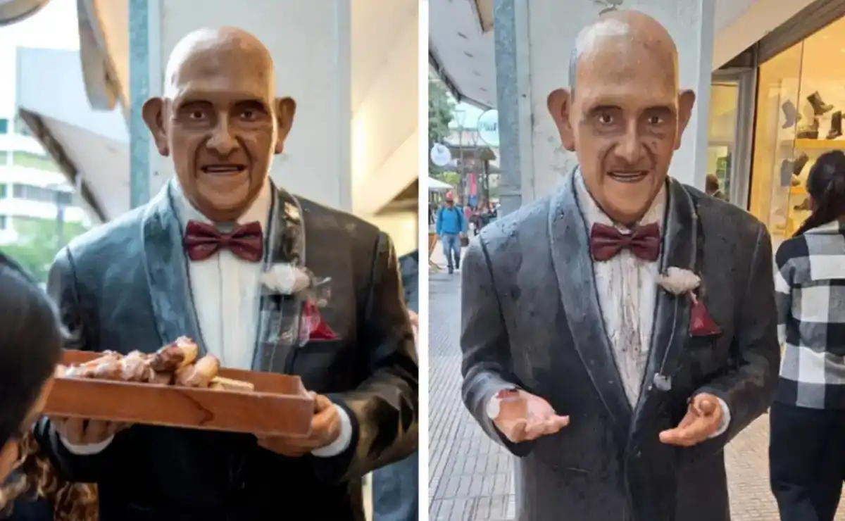 Escultura a Don Rojas: la Municipalidad señaló que se trató de un accidente y que será restaurada pronto