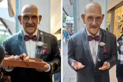 Escultura a Don Rojas: la Municipalidad señaló que se trató de un accidente y que será restaurada pronto