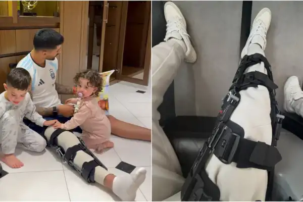 ¿Llega al Mundial?: Cuti Romero mostró cómo se recupera de la lesión en la rodilla