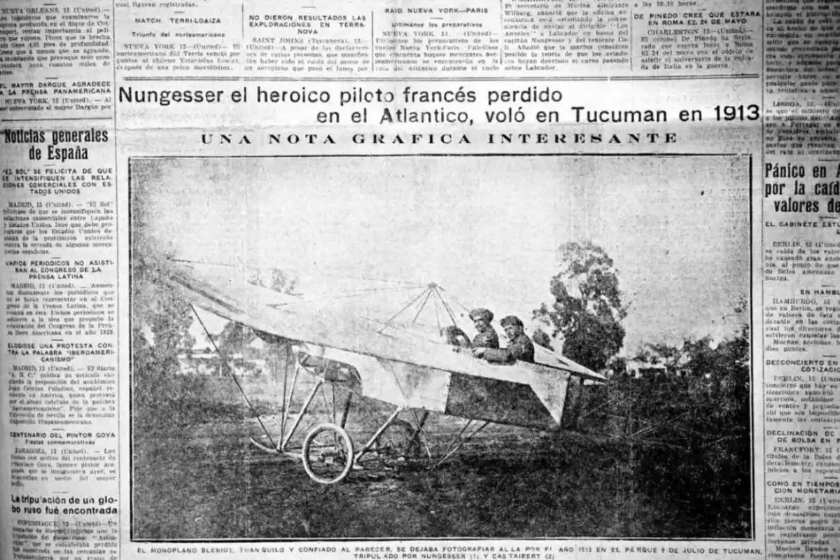 Recuerdos fotográficos: Charles Nungesser, el as del aire que aterrizó en el parque en 1913