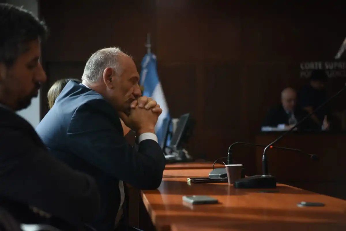 El fiscal Sale durante la lectura del veredicto del caso Lebbos.