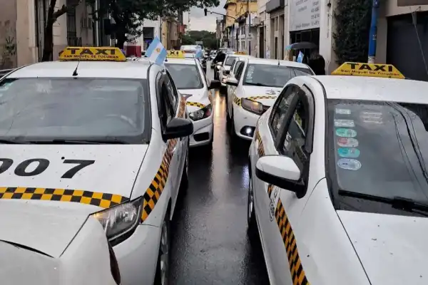 Taxistas de la Capital hicieron una caravana y elevaron quejas a la intendencia