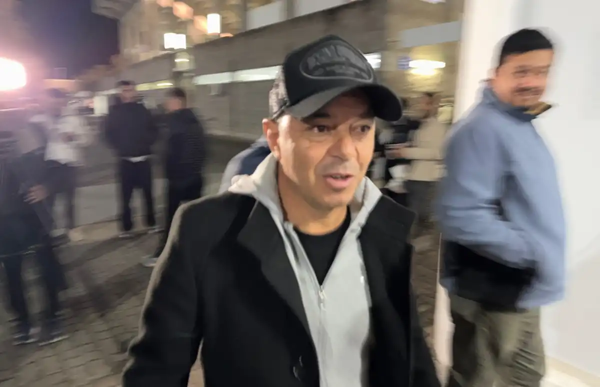 VISITA DE LUJO. Marcelo Gallardo presenció el duelo de San Martín contra Banfield en Salta.