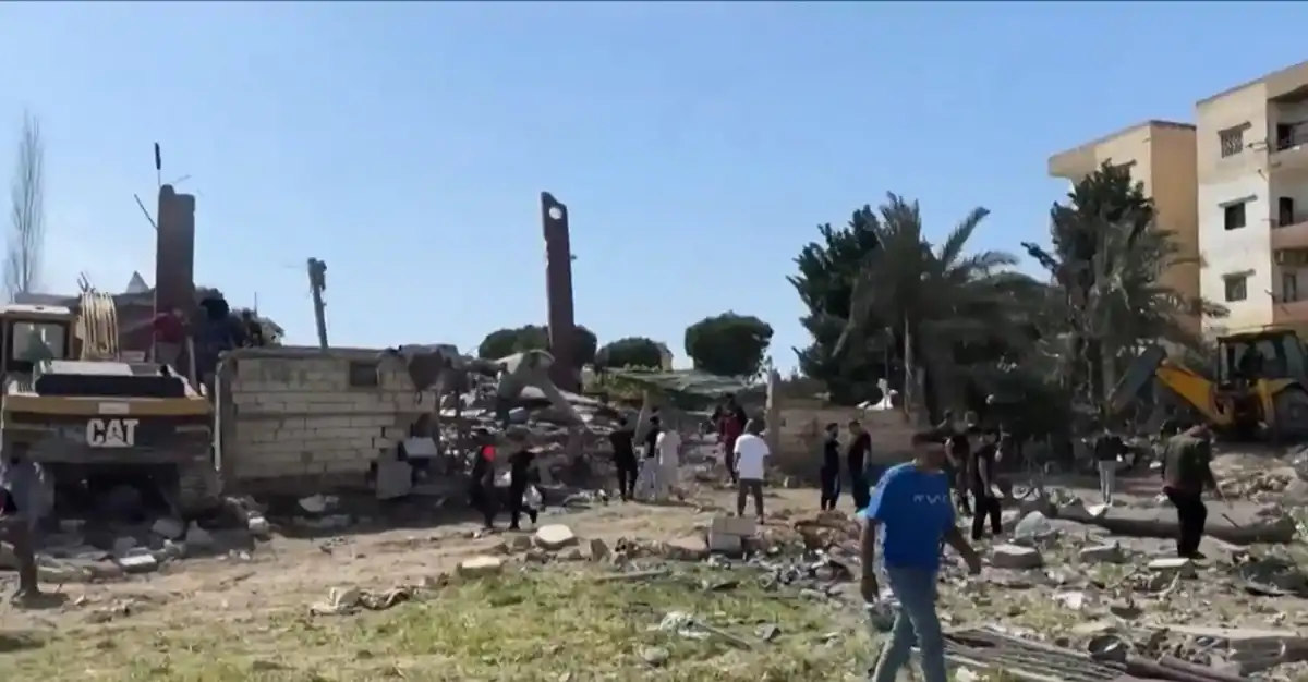 Ataque del ejército israelí en el sur del Líbano. CAPTURA DE VIDEO @nmasunivision  