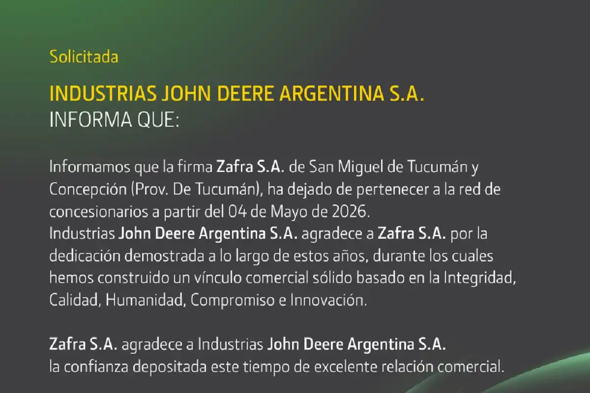 Solicitada: desvinculación
