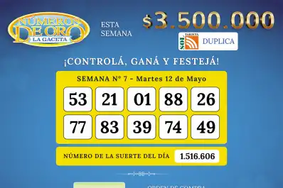 Los Números de Oro de LA GACETA del 12 de mayo de 2026