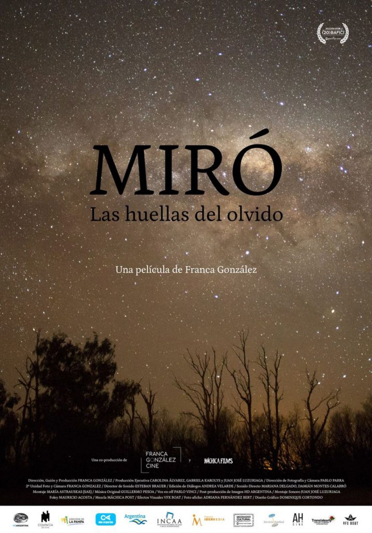 FILME. “Miró. Las huellas del olvido”, documental, de Franca González.