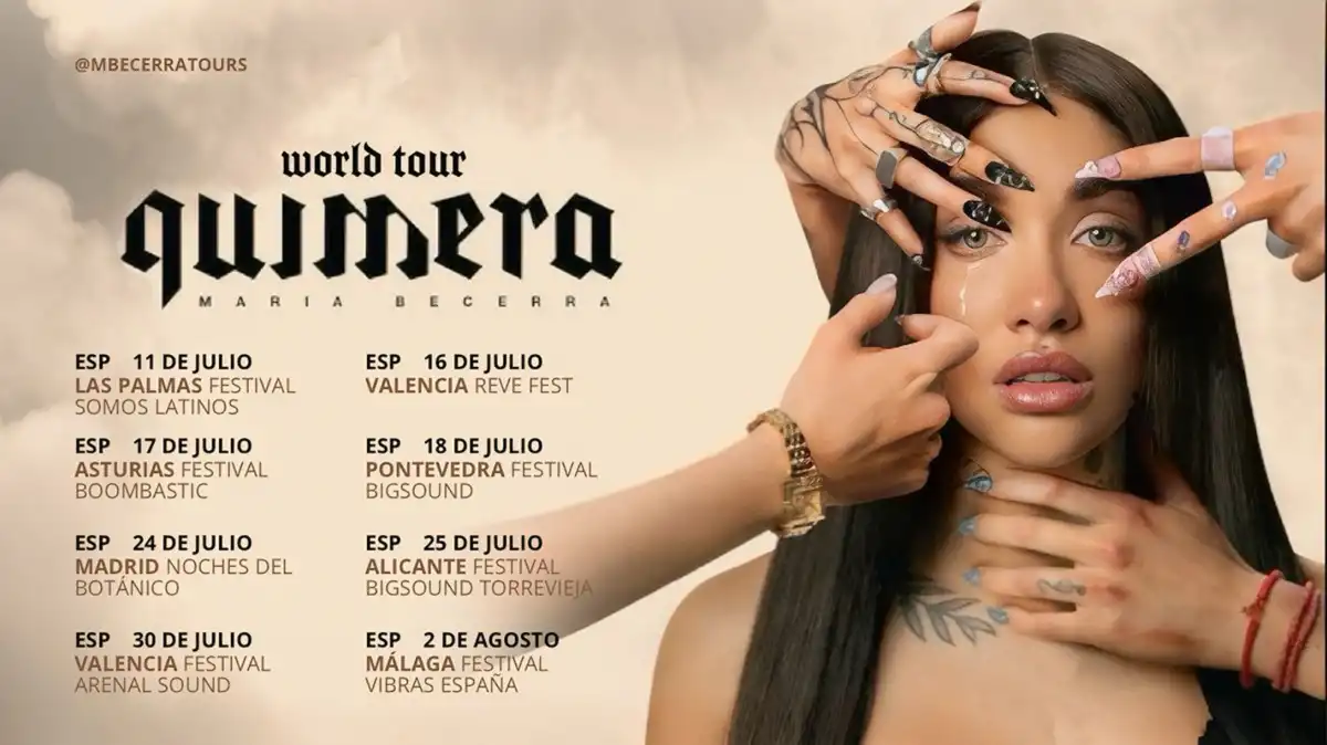 Llega el Quimera Tour: María Becerra anunció dos shows en el Movistar Arena con un gran formato 360°