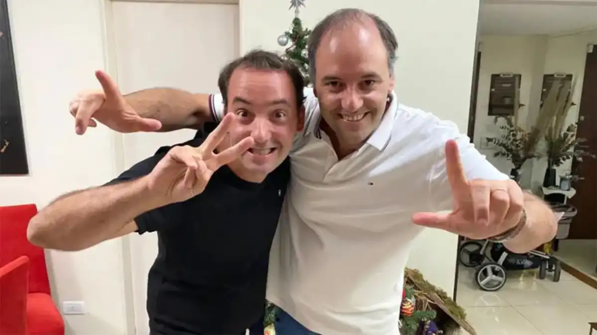 HERMANOS. Francisco y Manuel Adorni, ambos investigados por enriquecimiento ilícito.