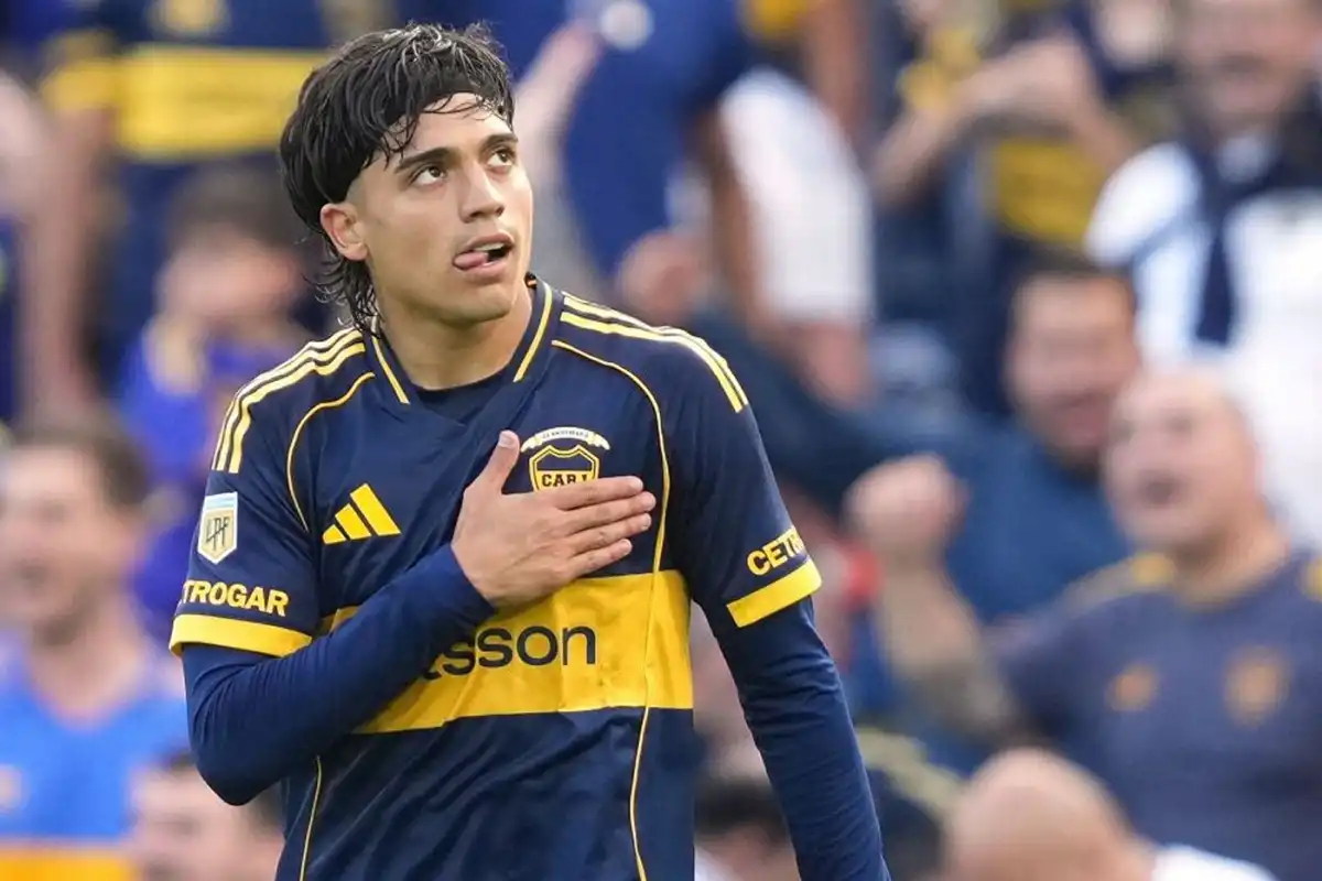 Exequiel Zeballos, delantero de Boca.