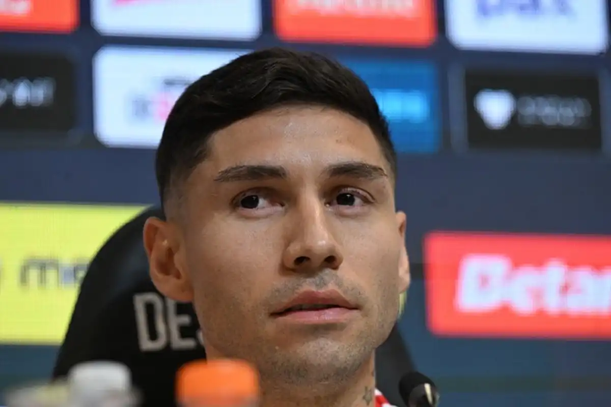 Montiel sufrió una lesión en la previa al partido entre River y Gimnasia.
