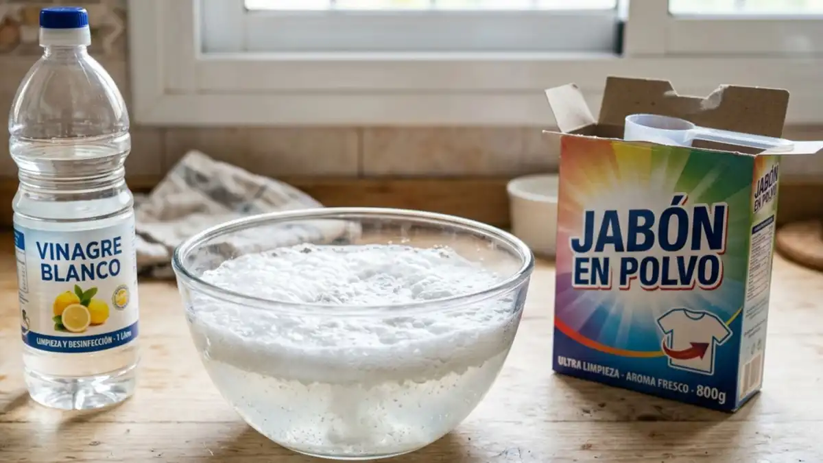 El secreto para una cocina sin grasa: la mezcla de vinagre y jabón líquido que todos recomiendan