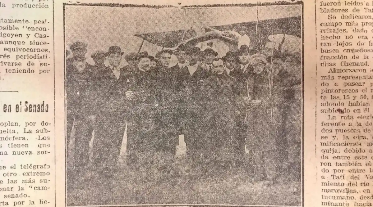 Recuerdos fotográficos: 1921. El primer vuelo a Tafí del Valle
