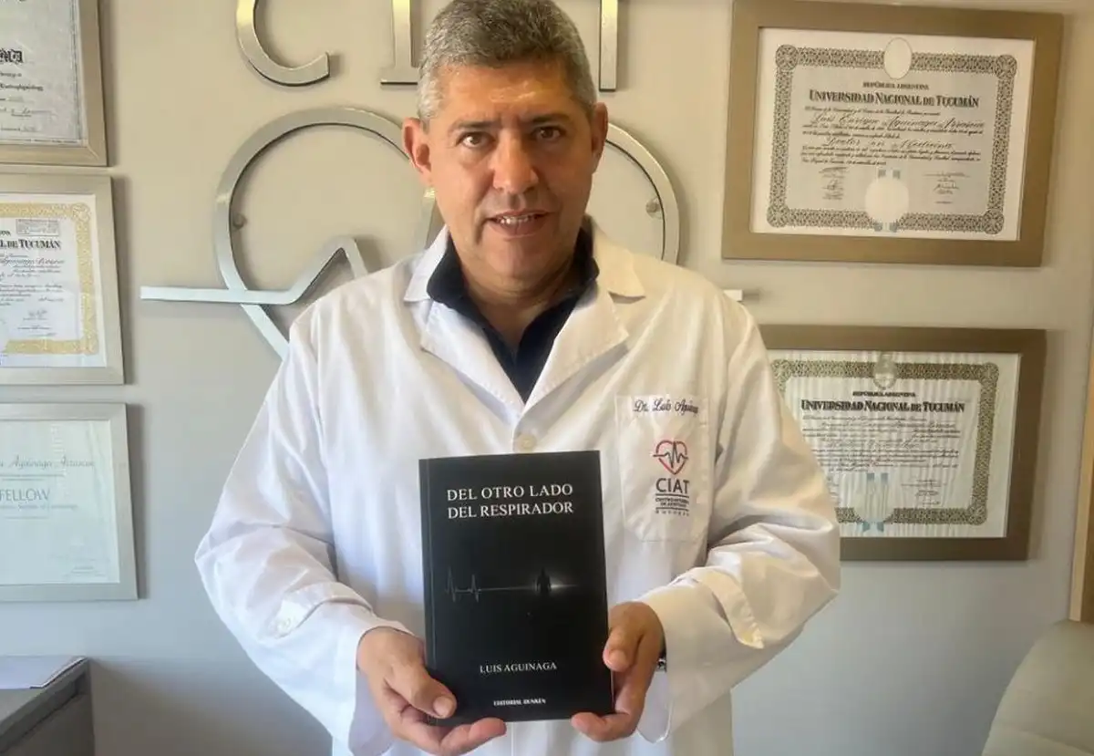 DOBLE PERSPECTIVA. Aguinaga pasó de atender pacientes con covid a convertirse él mismo en paciente crítico en terapia intensiva. 