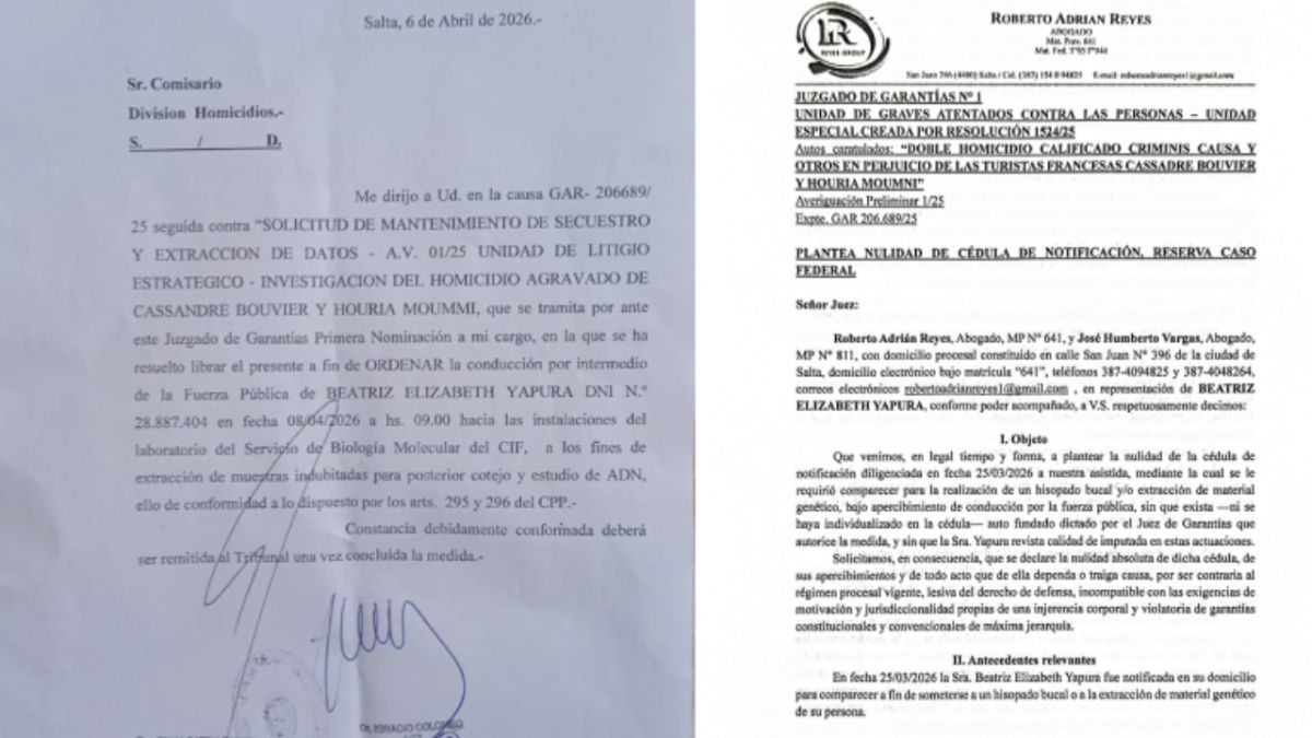 Crimen de las francesas: escándalo, gritos y forcejeos por una orden de ADN a la esposa de Clemente Vera