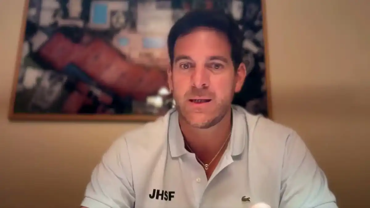 Juan Martín del Potro, en su casa. 