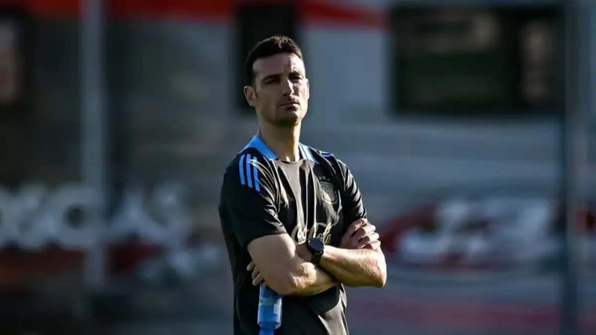Lionel Scaloni, DT de la Selección.