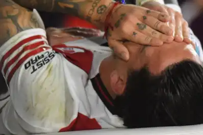 Sebastián Driussi encendió las alarmas en River: salió llorando y temen una grave lesión de rodilla