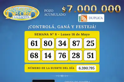 Los Números de Oro de LA GACETA del 18 de mayo de 2026