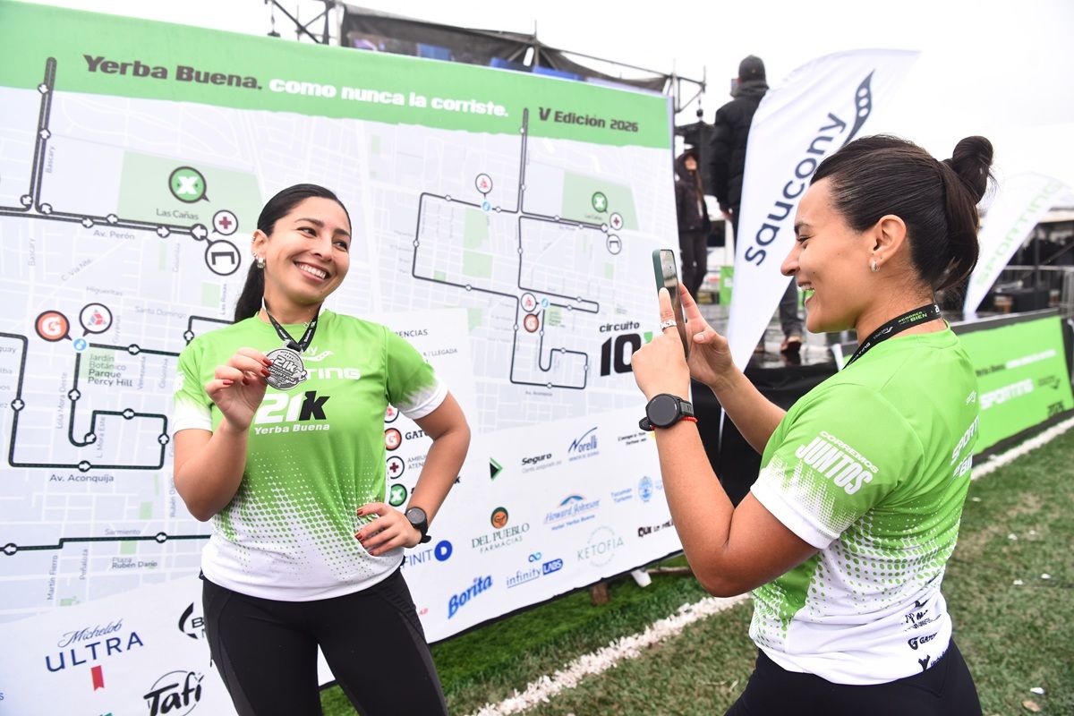 Grabó cada kilómetro de los 21k Yerba Buena para demostrar que una enfermedad no la limita