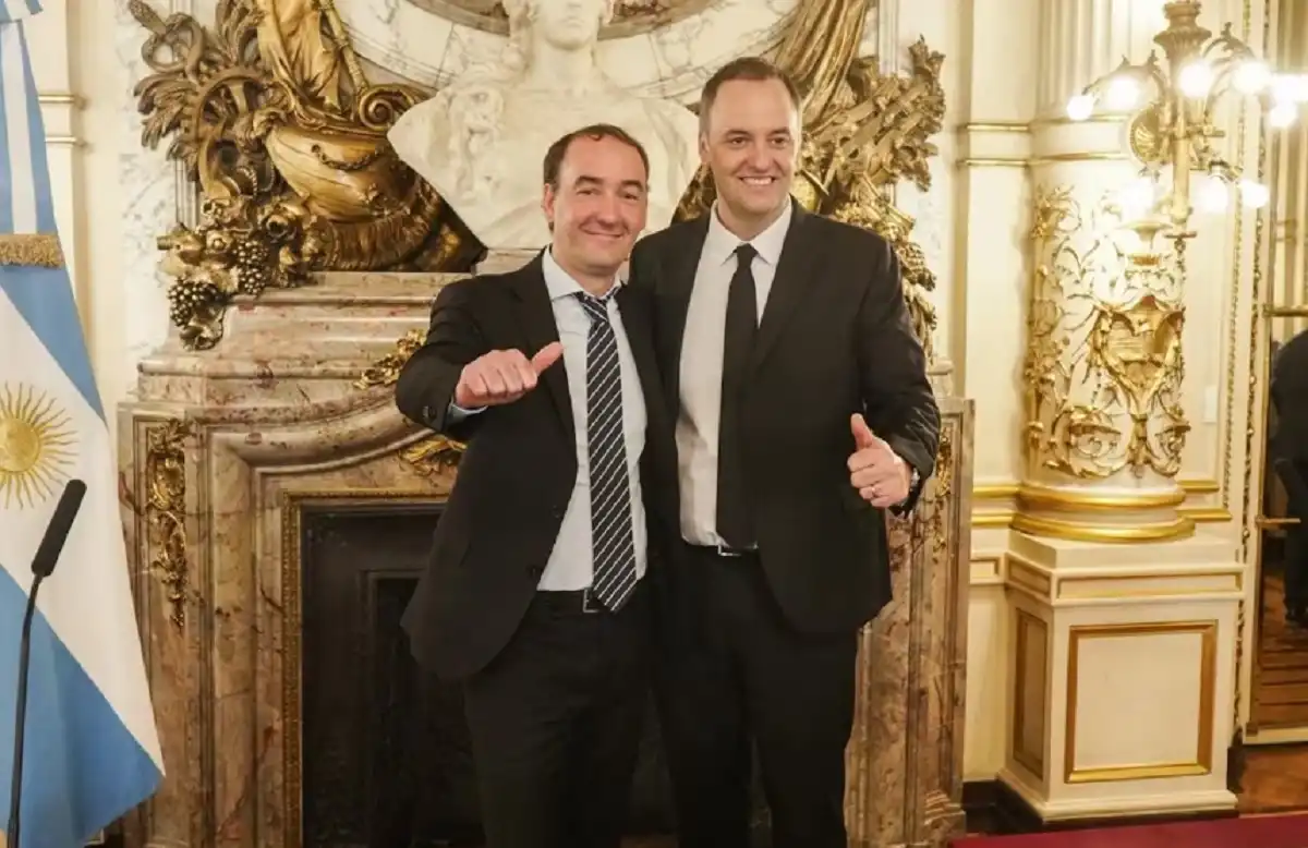 HERMANOS. Francisco Adorni junto a Manuel.