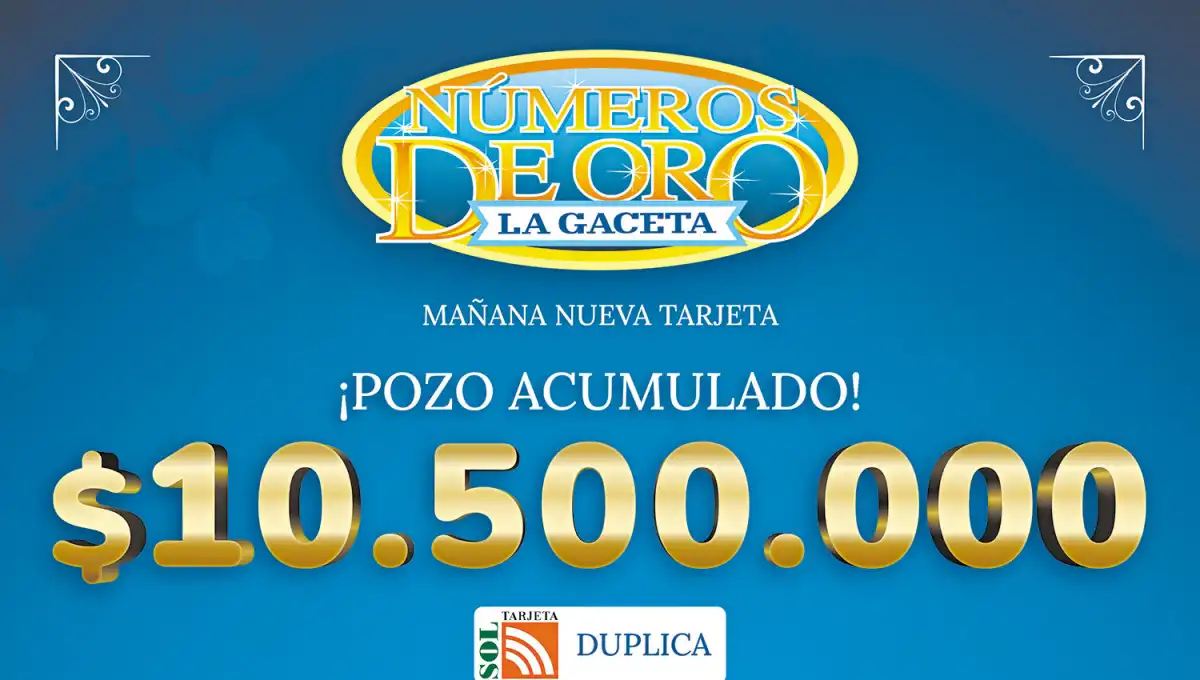 Números de Oro sigue creciendo y el pozo acumulado ya llegó a $10.500.000 para este viernes