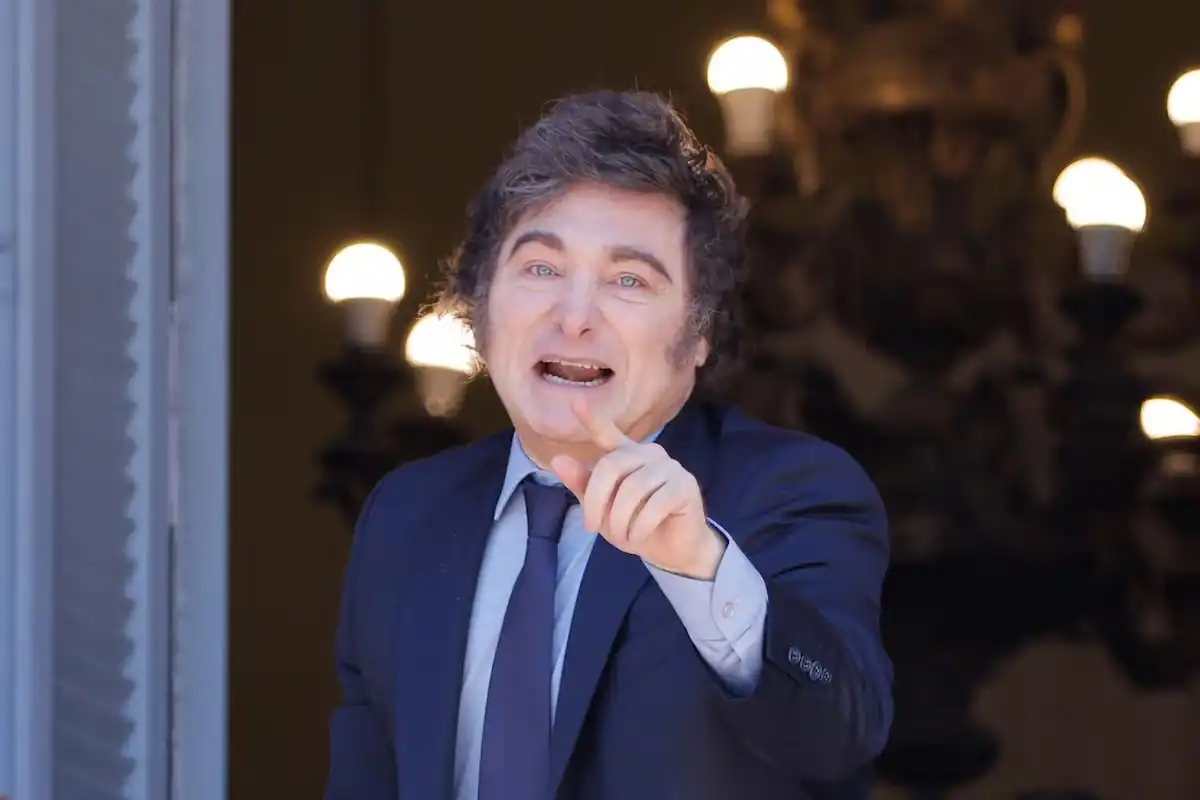 JAVIER MILEI. El presidente de la Nación, en Casa Rosada.
