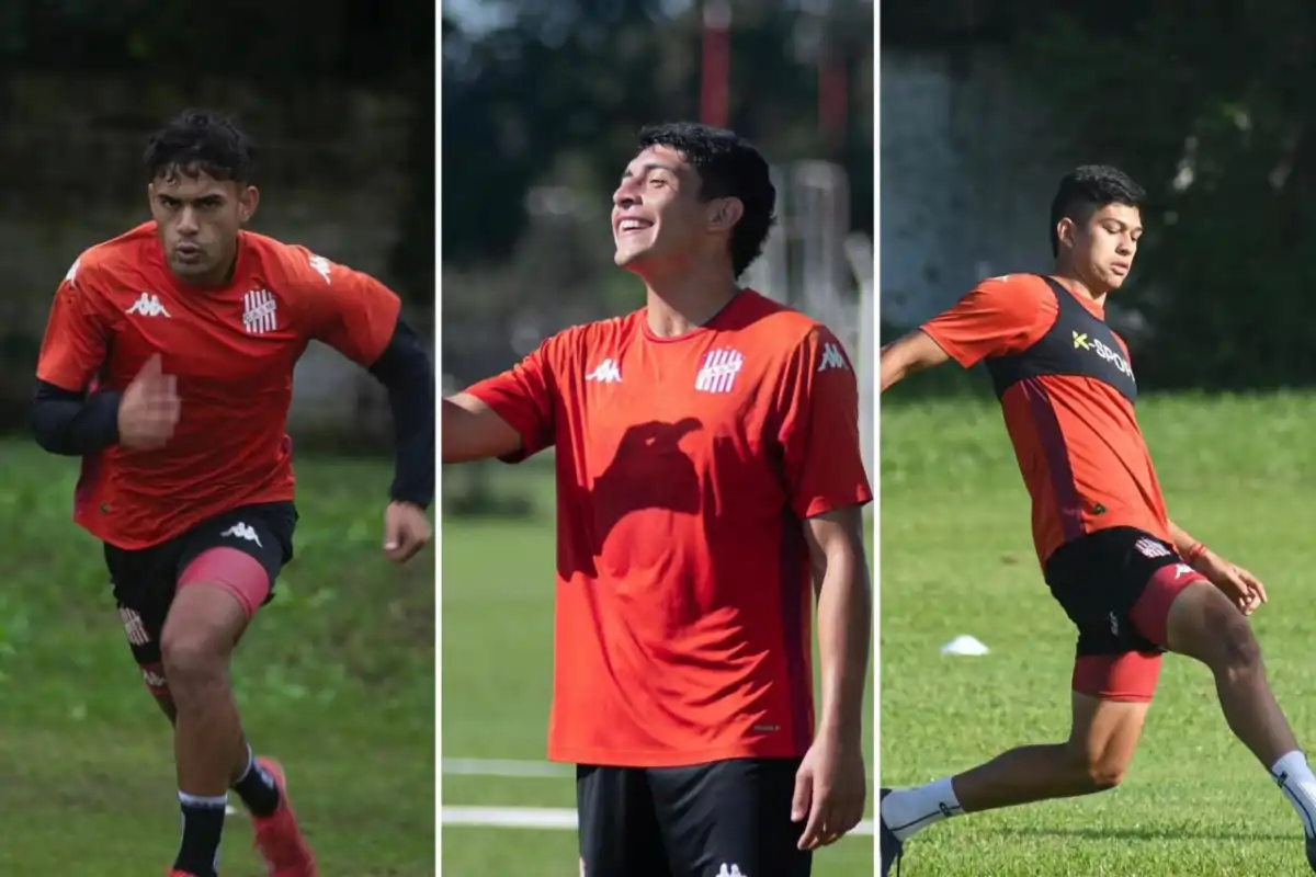 PROYECCIÓN. La CD aseguró hasta 2028 las continuidades de Cisnero, Rodríguez y Peñalba, tres futbolistas surgidos de las inferiores del “Santo”.