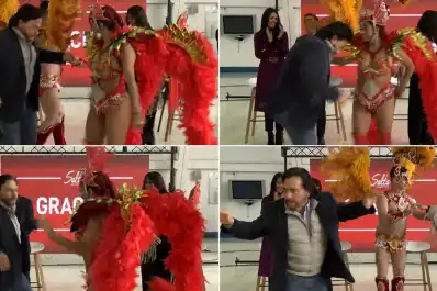 El llamativo baile del gobernador Gustavo Sáenz tras anunciar nuevos vuelos entre Salta y Río de Janeiro