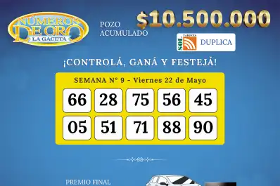 Los Números de Oro de LA GACETA del 22 de mayo de 2026