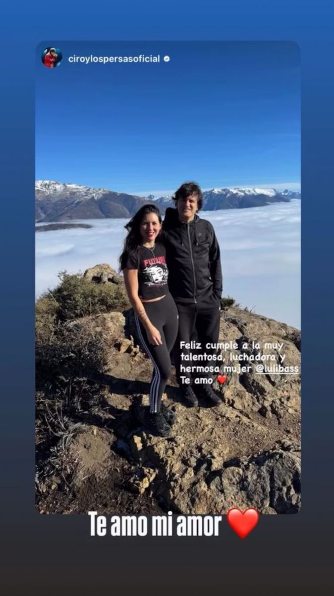 Luli Bass cumplió años y Ciro Martínez le dedicó un romántico mensaje