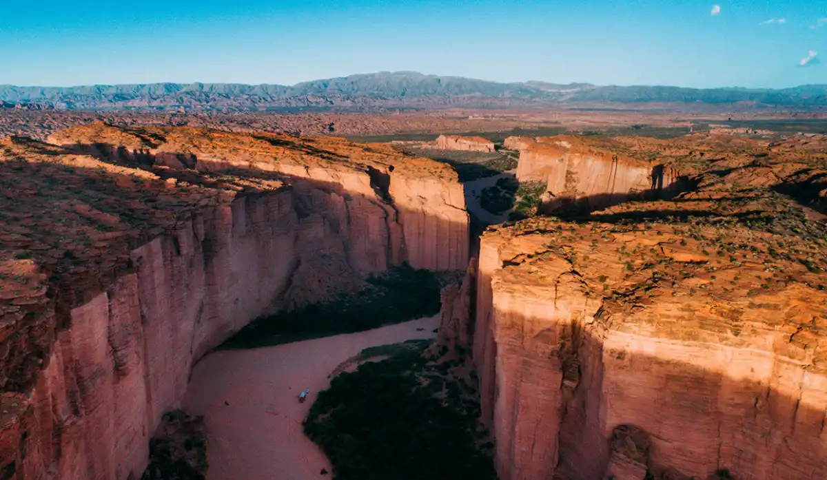 Parque Nacional Talampaya en La Rioja, una maravilla natural de la Argentina. 