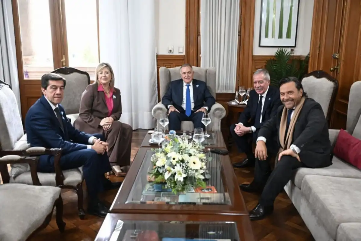 ENCUENTRO. La ministra Monteoliva mantuvo una reunión privada con Sadir, Jaldo, Suárez y Sáenz. comunicacion pública