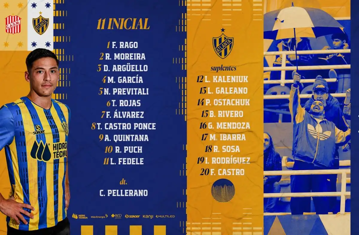 Los titulares del equipo visitante