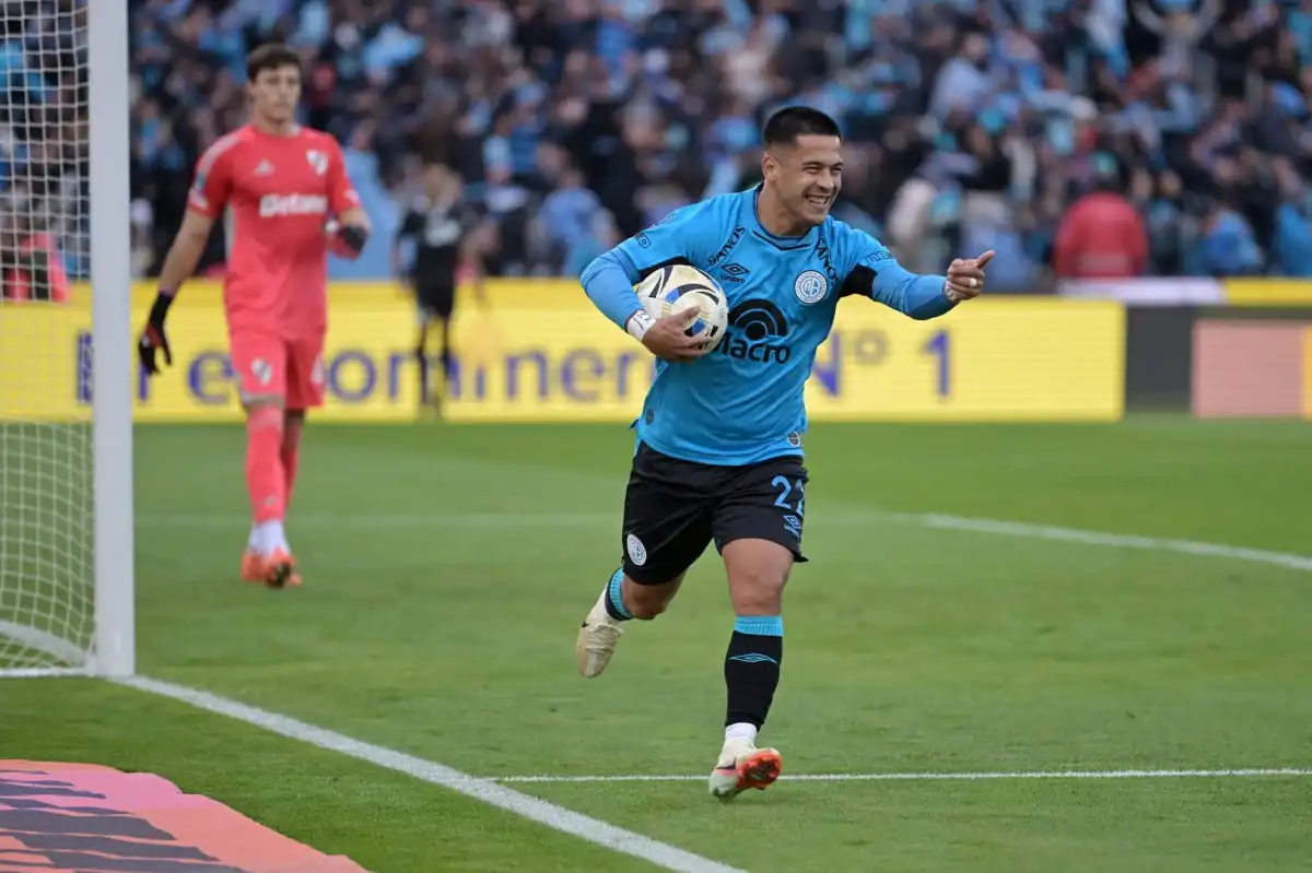 Doblete histórico: mirá los goles de Uvita Fernández para que Belgrano sea campeón del Apertura