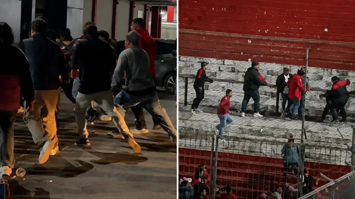 ALERTA. Incidentes, corridas y peleas marcaron una tensa noche en La Ciudadela tras el partido entre San Martín y Atlanta.