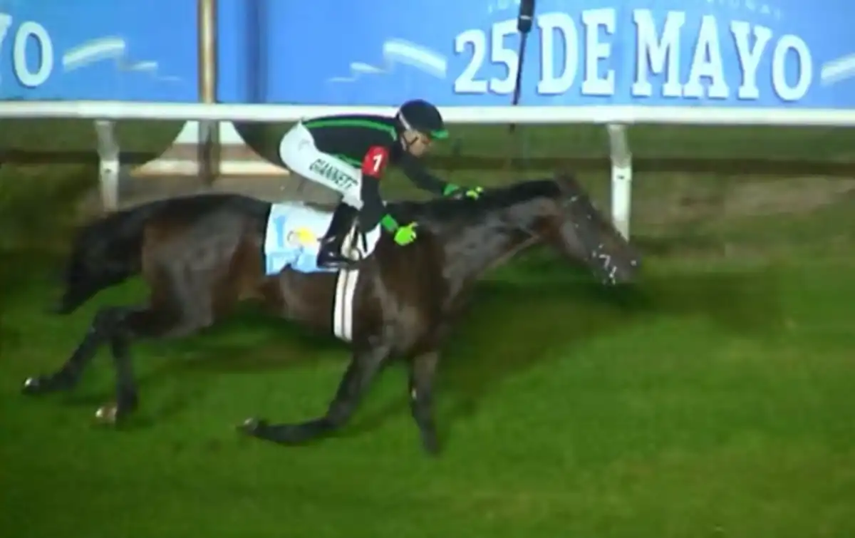 CON EL TRIUNFO ASEGURADO. Magnum Fifth contó con la muy buena conducción de Adrián Maximiliano Giannetti.